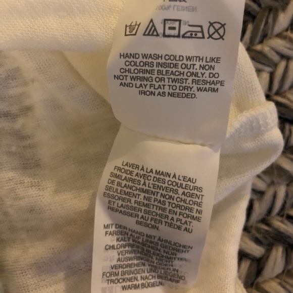 J. CREW Linen Flutter Sleeve Top - Picture 5 of 8